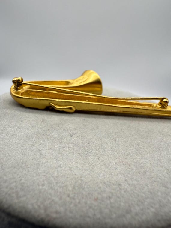 KJL Kenneth Jay Lane Saxophone Instrument Brooch … - image 8