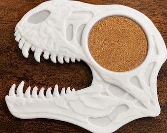 3D Printed Designer T rex Coasters