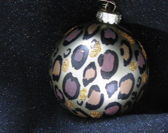 Large Leopard Print Ornament