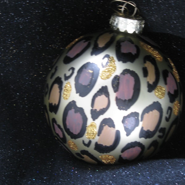 Leopard Print Ornaments Etsy