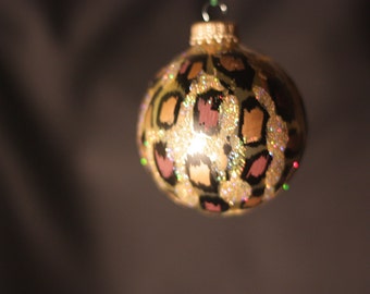Leopard Print Ornament
