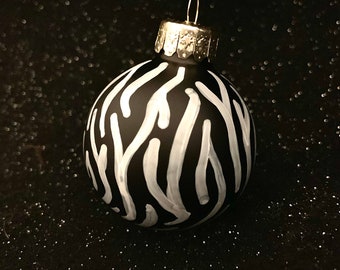 Mini Zebra Ornament