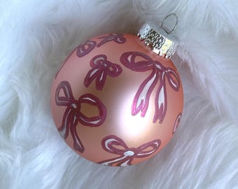 Light Pink Bow Ornament