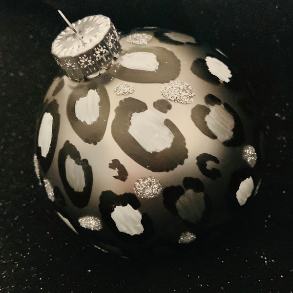 Leopard Print Ornaments Etsy