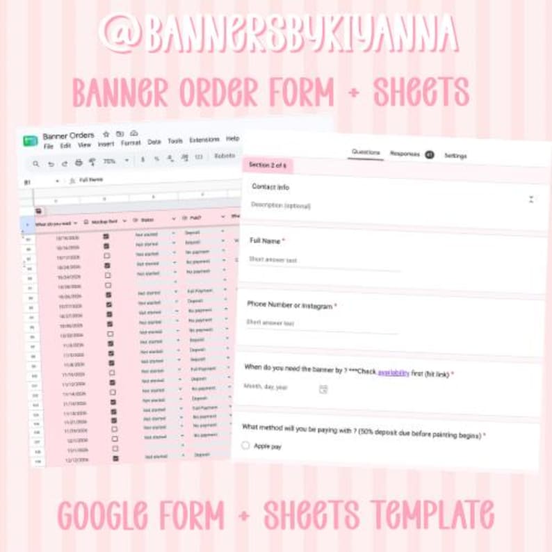 Corporate Report.pdf Banner Business Order Form Template - Etsy