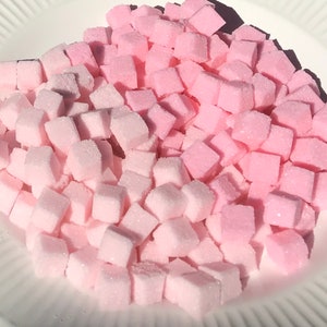 Pink COLORED Sugar Cubes Tea Parties, Champagne Toasts, Tea Bars, Coffee, diy Favors