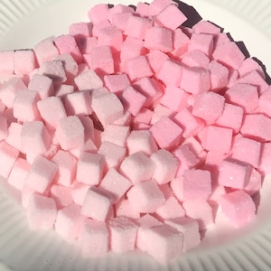 Pink Sugar Cubes Tea Parties, Champagne Toasts, Tea Bars, Coffee, diy Favors