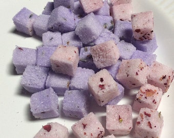 LAVENDER and ROSE Petal (160) Sugar Cubes for Tea Lovers Gift, Weddings, Bridal Showers, Tea Service