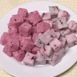 Sugar Cubes infused with Hibiscus for Tea Lovers Gift, Weddings, Bridal Showers, Tea Party