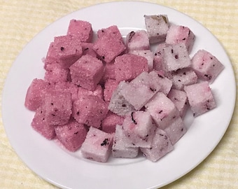 Sugar Cubes infused with Hibiscus for Tea Lovers Gift, Weddings, Bridal Showers, Tea Party