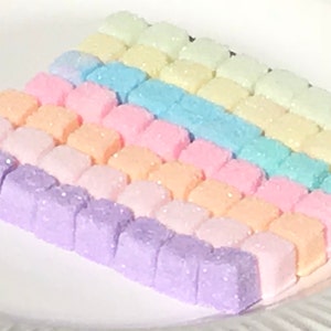 Colored Sugar Cubes Pick YOUR COLOR (80) Tea Parties, Champagne Toasts, Tea Bars, Coffee, diy Favors, Candy Bars, Gift Ideas