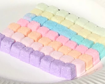 Colored Sugar Cubes Pick YOUR COLOR (80) Tea Parties, Champagne Toasts, Tea Bars, Coffee, diy Favors, Candy Bars, Gift Ideas