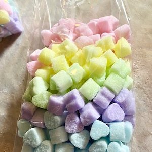 Rainbow Colored Sugar HEARTS Rainbow Pastel Tea Parties, Champagne Toasts, Tea Bars, diy Favors, Candy Bars, Gift Ideas