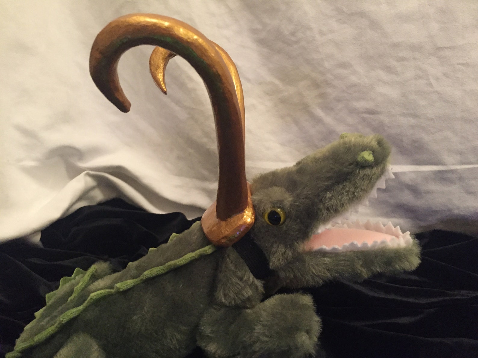 Alligator Loki Headpiece for Small Plush Alligators Made to | Etsy