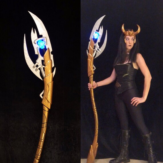 Loki Scepter  Light up  Full Scale 5 1/2 Feet Tall  - Etsy