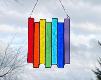 Rainbow stripe  • Small Suncatcher