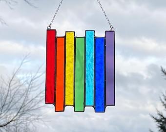 Rayures arc-en-ciel • Petit attrape-soleil