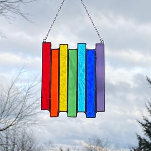 Rainbow stripe  • Small Suncatcher