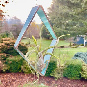 Stained Glass Tapered Diamond Air Plant Holder image 6