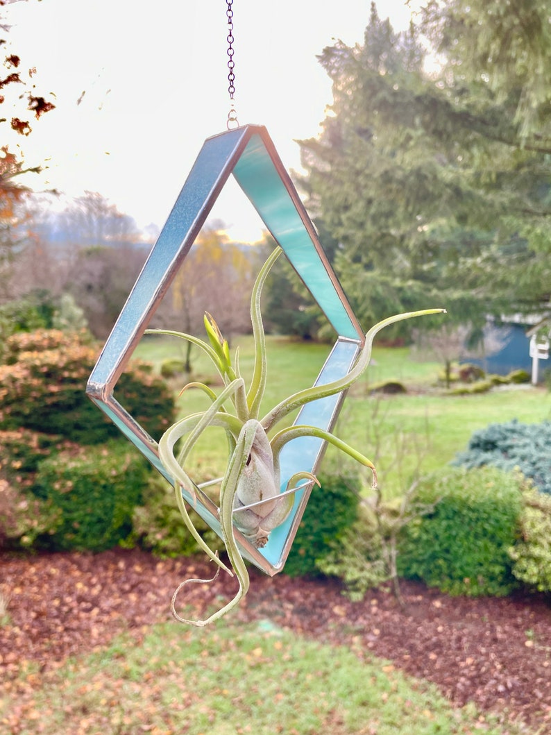 Stained Glass Tapered Diamond Air Plant Holder image 6