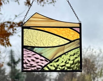 Mini Mountain Landscape • Suncatcher Panel