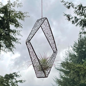 Stained Glass Tapered Diamond Air Plant Holder image 4