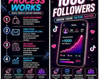 1000 TikTok-volgers | Groei op sociale media | Volgers | Snelle levering
