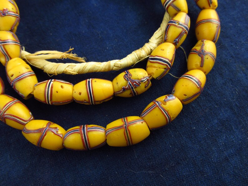 Antique French Cross Venetian Beads