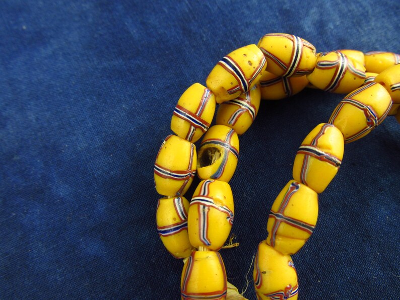 Antique French Cross Venetian Beads
