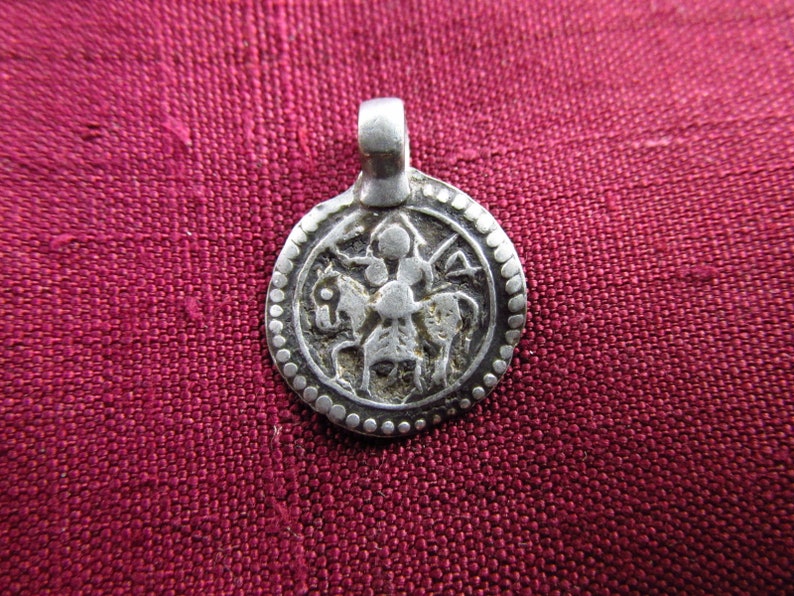 Antique Silver Bhumiya Raj Hindu Amulet