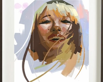 Custom， Hand-drawn，Animation style， Portrait  based on a photo template,   digital
