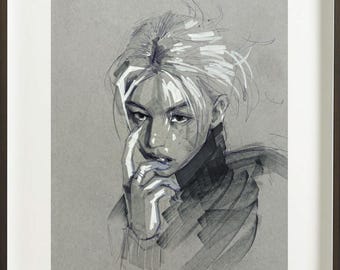 Custom, Hand-drawn ，Marker + Ballpoint pen