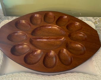 Bandeja para huevos rellenos vintage de Arthur Umanoff para Pantalcraft