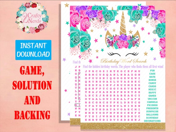 birthday word search bilscreen