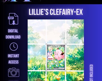 Lillie's Clefairy ex - 184/159 - Extended Binder Art