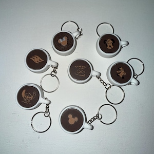 Sail Away latte Clickers with key chain. inspired by DCL