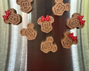 Disney Micky und Minnie Waffel Magnet (Klein)