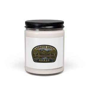 Arroyo Seco Gorge Patch Candle, Soy Jar 9oz | Nature Bridge Mountains