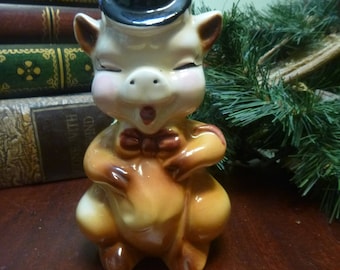 American Bisque Pig Planter, American Bisque Pottery (T)