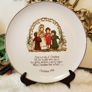 Holly Hobbie Vintage Christmas Plate