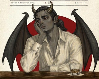 After the Crawl | Mordecai | Incubus | Dungeon Crawler Carl Art Print | Norman Rockwell Inspired