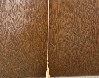 Solid Brass Shoehorn Long Handle, Baroque Rococo Style 58cm, Vintage Entryway Decor Gift