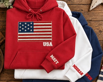 Patriotic Mens Women Clothing American Flag Pullover Sweatshirt Vintage Style Distressed Graphic Hoodie Unisex Casual Comfort Cotton Apparel