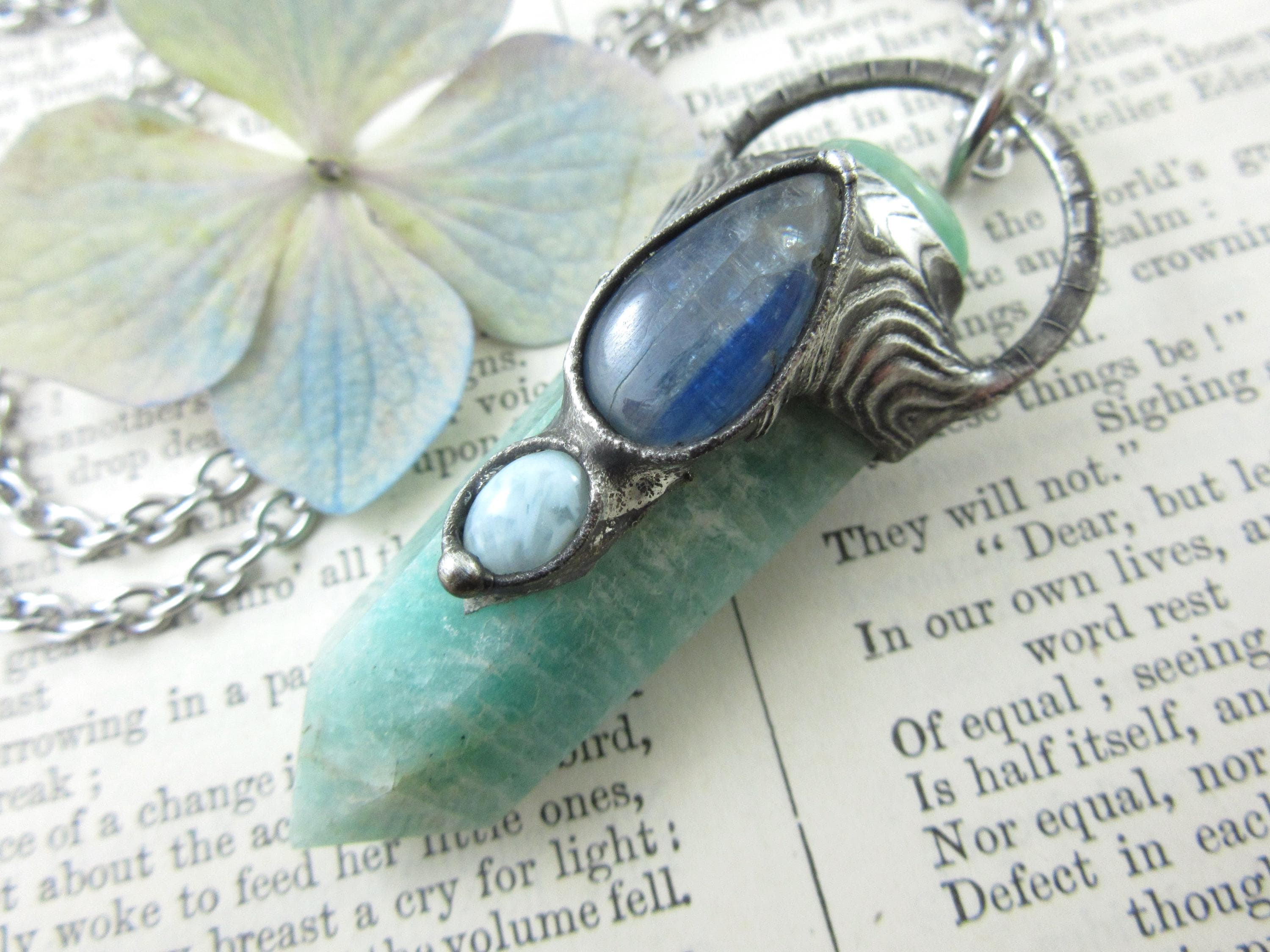 Jupiter Earrings Etsy Callisto Jewelry Callisto Jewelry Moss Agate,  Emerald, Labradorite, Diopside Crystal Necklace!