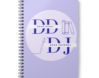 Dear Diary Dear Journal Notebook A5 Wirobound Softcover