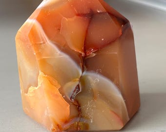 Carnelian Agate Freeform Point from Brazil