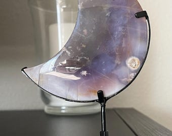 Purple Chalcedony Moon