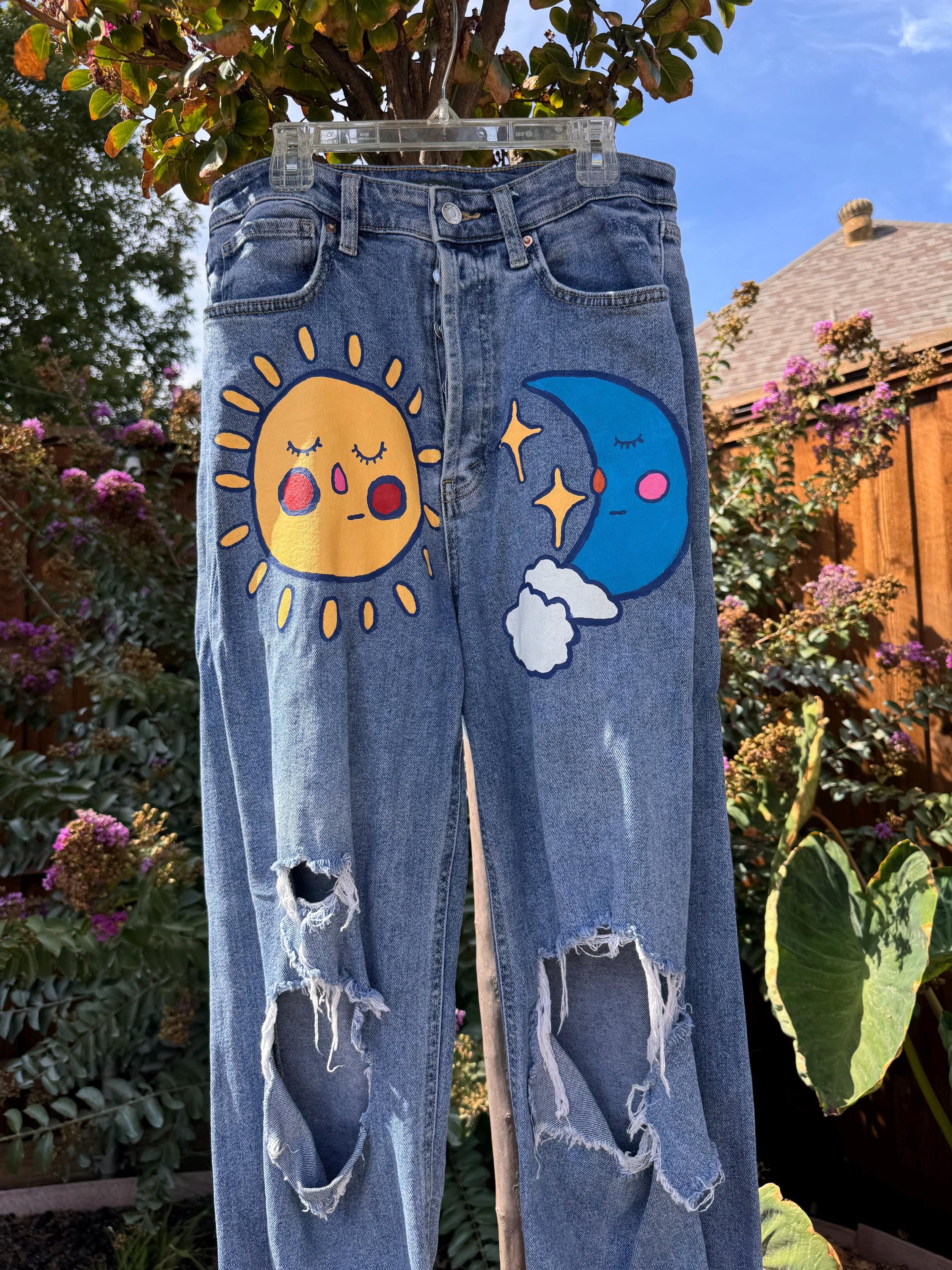 Sun and Moon Jeans - Etsy
