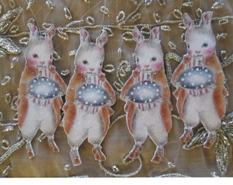 Easter Bunny Ornament Gift tag