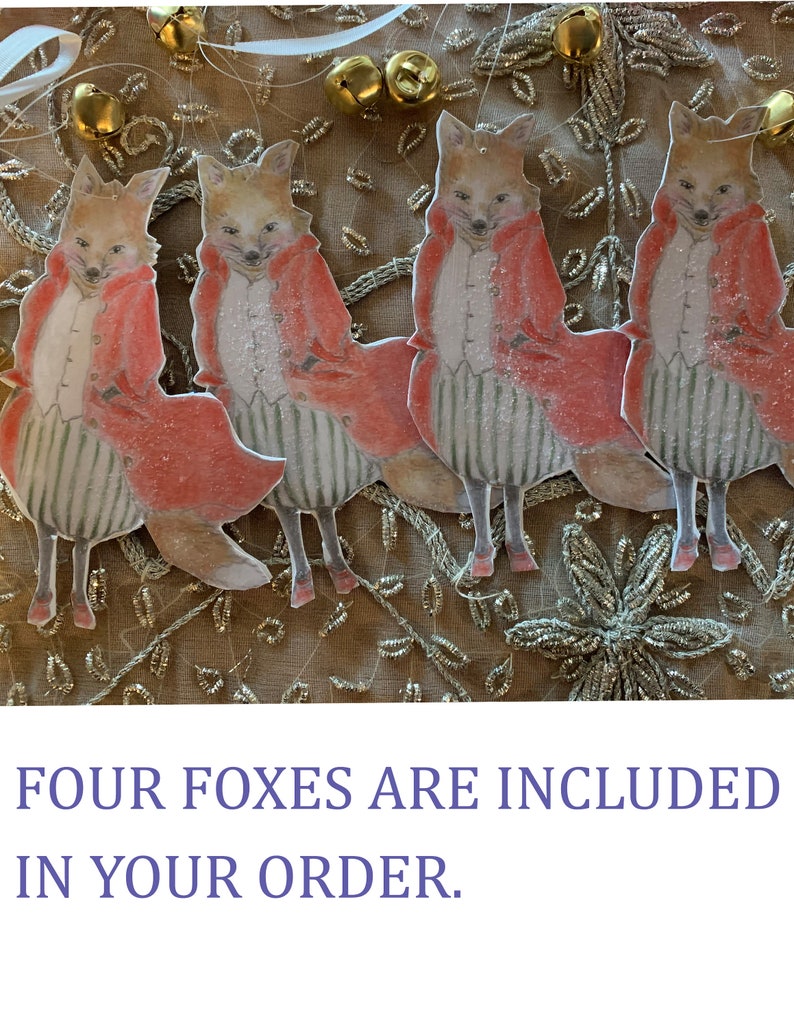 Fox gift tag Ornament image 6